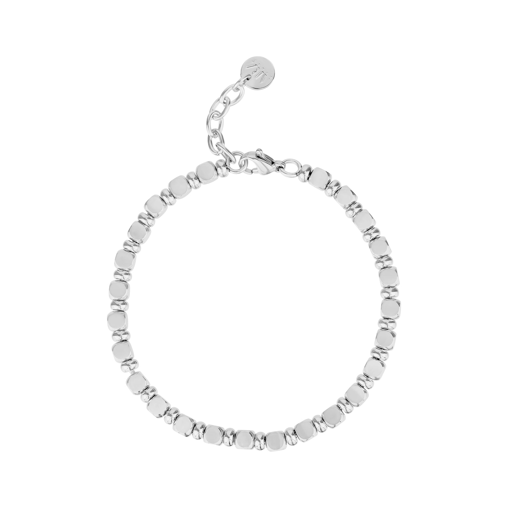 Modern Mosaic Bracelet - Mens Steel Bead Bracelets - The Steel Shop