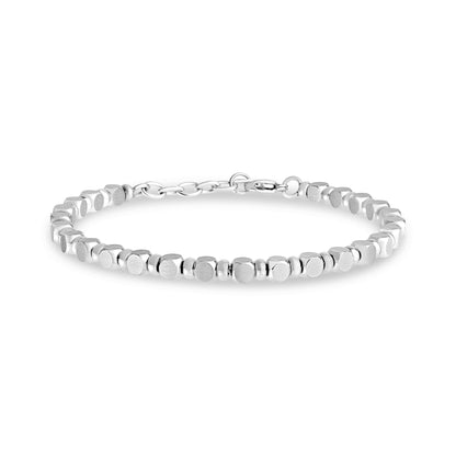 Modern Mosaic Bracelet - Mens Steel Bead Bracelets - The Steel Shop