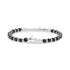 Modern Mosaic Anchor Bracelet - Mens Steel Bead Bracelets - The Steel Shop