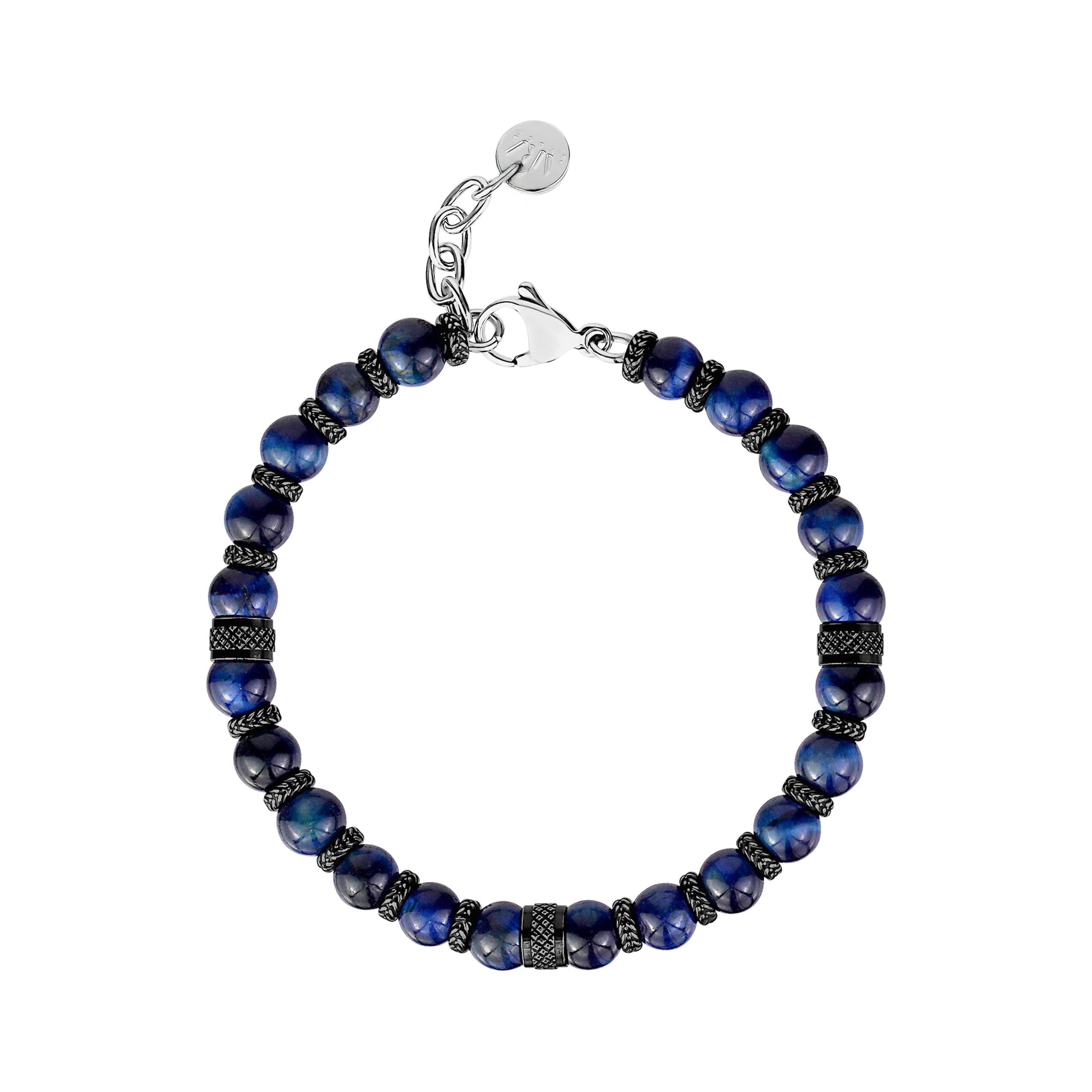Twilight Tiger Bracelet - Mens Steel Bead Bracelets - The Steel Shop