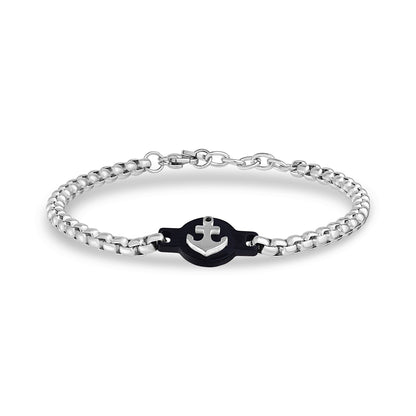 Voyager Anchor Bracelet - Mens Steel Bracelets - The Steel Shop