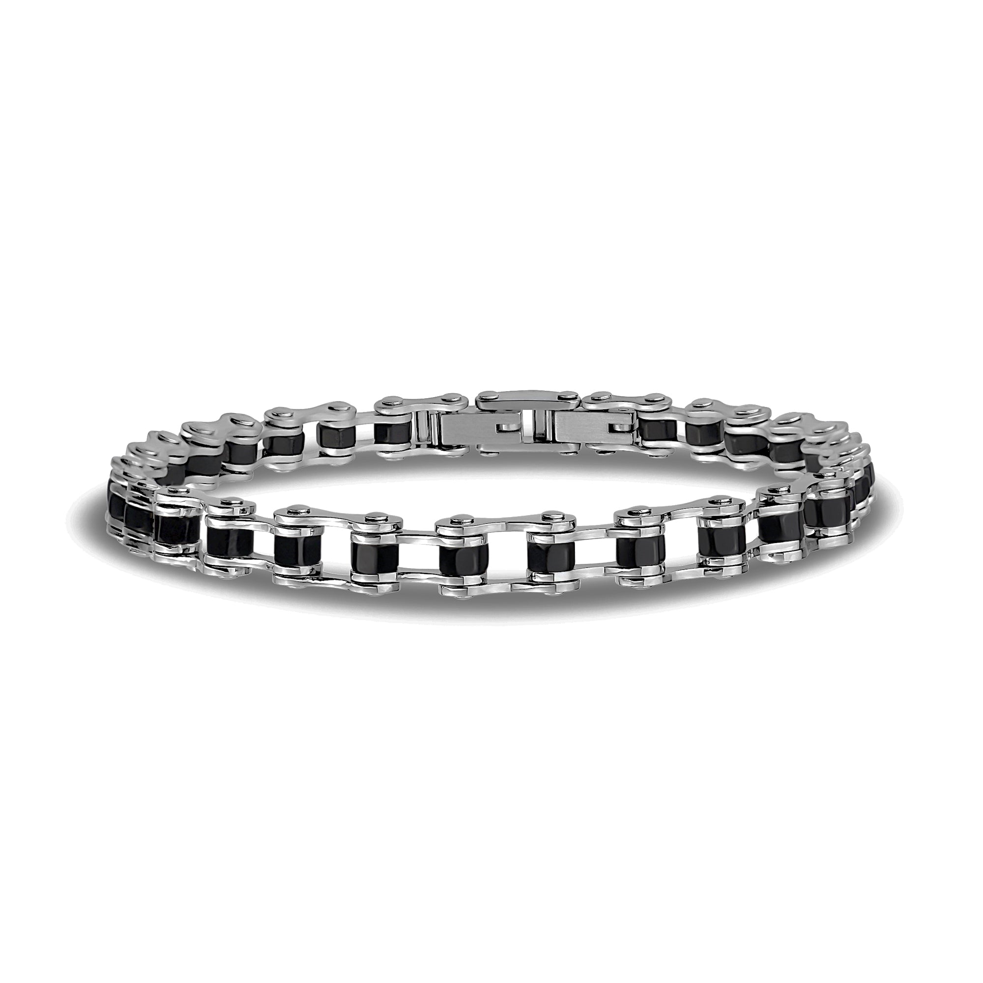 Midnight Rider Stainless Steel Bicycle Chain Bracelet – The Steel Shop