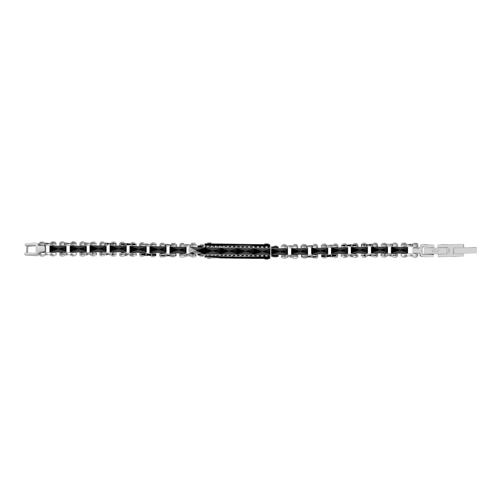 Faceted Noir Bracelet - Mens Steel Bracelets - The Steel Shop