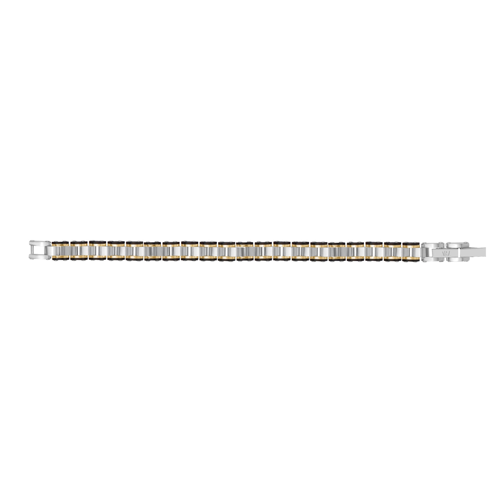 Tri-Tone Watch Link Bracelet - Mens Steel Bracelets - The Steel Shop