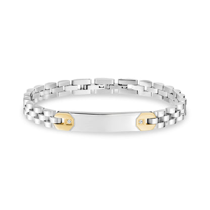 Sleek Signature ID Bracelet - Mens Steel Bracelets - The Steel Shop