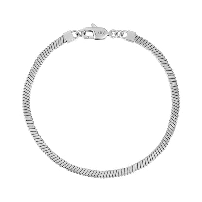 Matte Flat Snake Bracelet - Mens Steel Bracelets - The Steel Shop