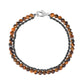 Rope and Beads Bracelet - Mens Steel Bead Bracelets - The Steel Shop