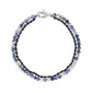 Rope and Beads Bracelet - Mens Steel Bead Bracelets - The Steel Shop