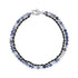Rope and Beads Bracelet - Mens Steel Bead Bracelets - The Steel Shop