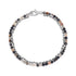 Rope and Beads Bracelet - Mens Steel Bead Bracelets - The Steel Shop
