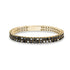 Black Stone Double Row Tennis Bracelet - Mens Steel Bracelets - The Steel Shop