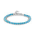 Aqua Duo Link Bracelet - Mens Steel Bead Bracelets - The Steel Shop