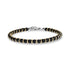 Golden Noir Agate Bracelet - Mens Steel Bead Bracelets - The Steel Shop