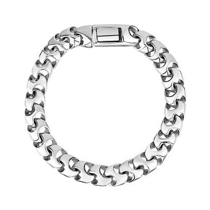 Contemporary Link Bracelet - Mens Steel Bracelets - The Steel Shop