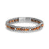 Wheat Link Beaded Bracelet - Mens Steel Bracelets - The Steel Shop