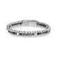 Wheat Link Beaded Bracelet - Mens Steel Bracelets - The Steel Shop