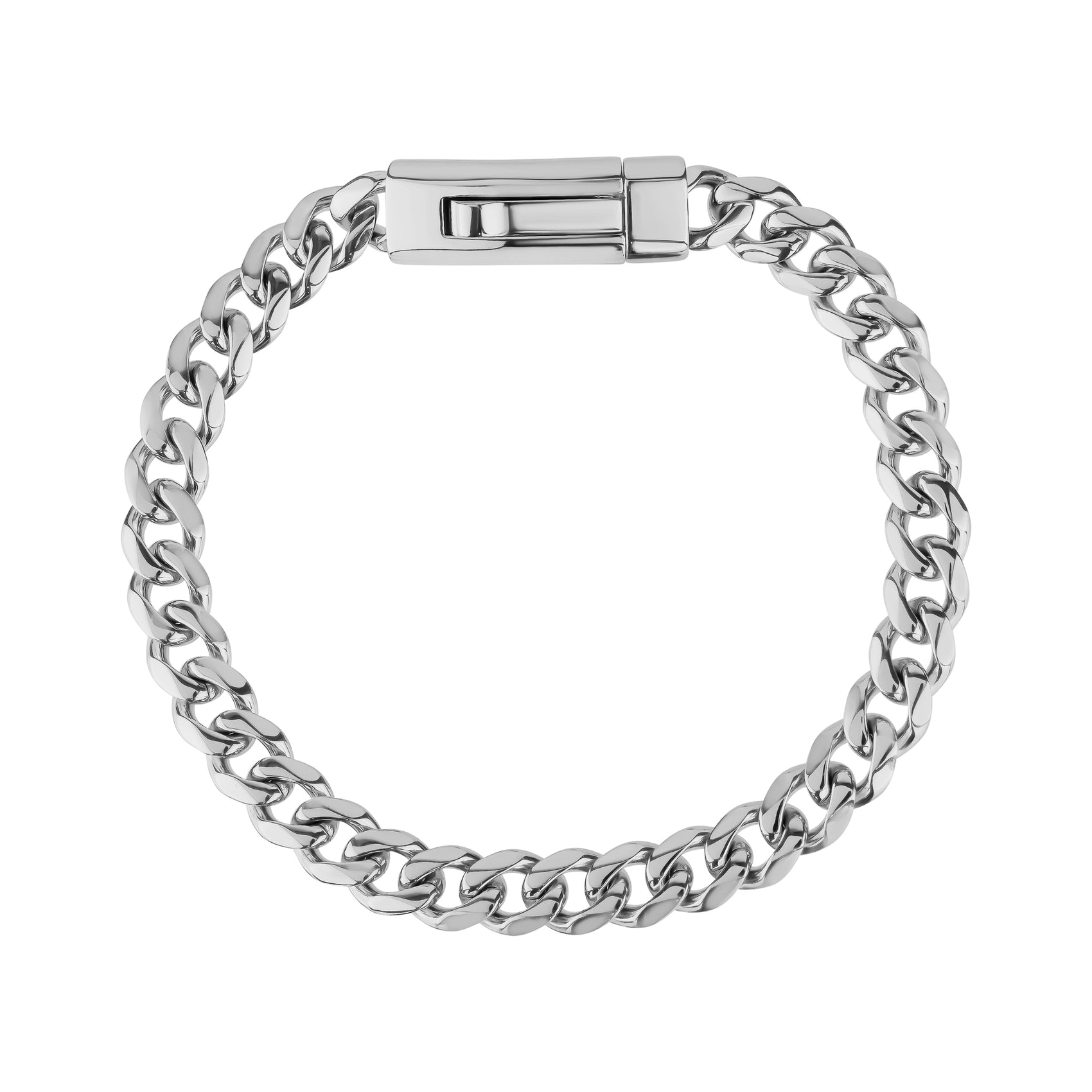 7mm Cuban Link Bracelet - Unisex Steel Bracelet - The Steel Shop