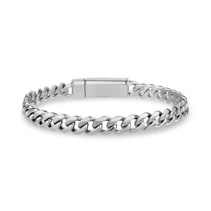 7mm Cuban Link Bracelet - Unisex Steel Bracelet - The Steel Shop