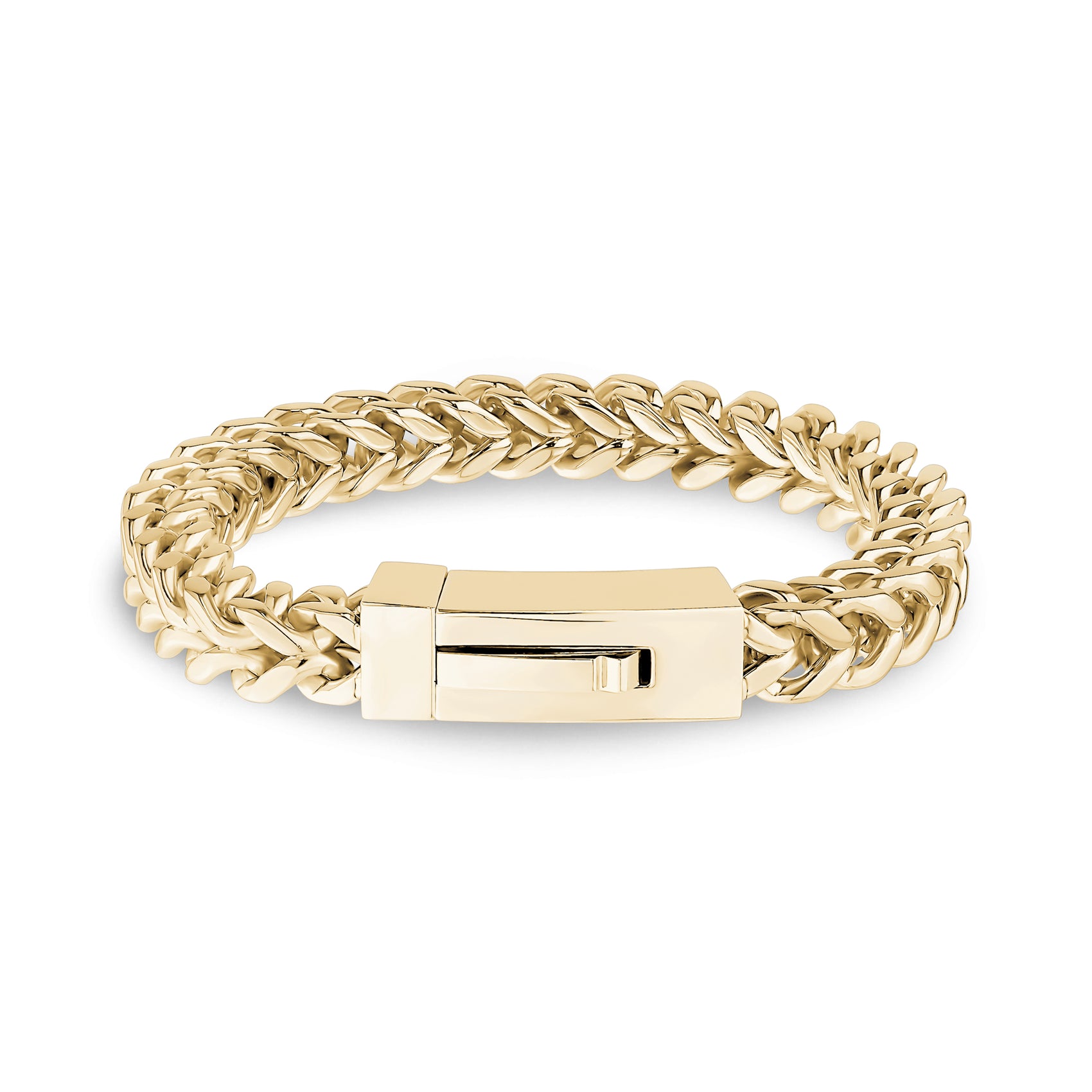Franco Link Bracelet | 8MM - Mens Steel Bracelets - The Steel Shop