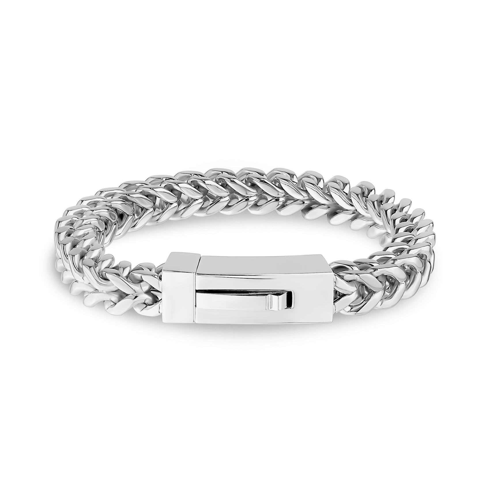 Franco Link Bracelet | 8MM - Mens Steel Bracelets - The Steel Shop