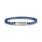 Electric Blue Franco Link Bracelet - Mens Steel Bracelets - The Steel Shop