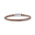 Coffee Brown Franco Link Bracelet - Mens Steel Bracelets - The Steel Shop