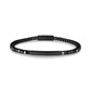 Black Stone ID Tennis Bracelet | 3mm - Unisex Steel Bracelet - The Steel Shop