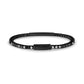 Black Stone ID Tennis Bracelet | 3mm - Unisex Steel Bracelet - The Steel Shop