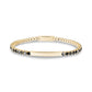 Black Stone ID Tennis Bracelet | 3mm - Unisex Steel Bracelet - The Steel Shop