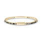 Black Stone ID Tennis Bracelet | 3mm - Unisex Steel Bracelet - The Steel Shop