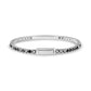 Black Stone ID Tennis Bracelet | 3mm - Unisex Steel Bracelet - The Steel Shop
