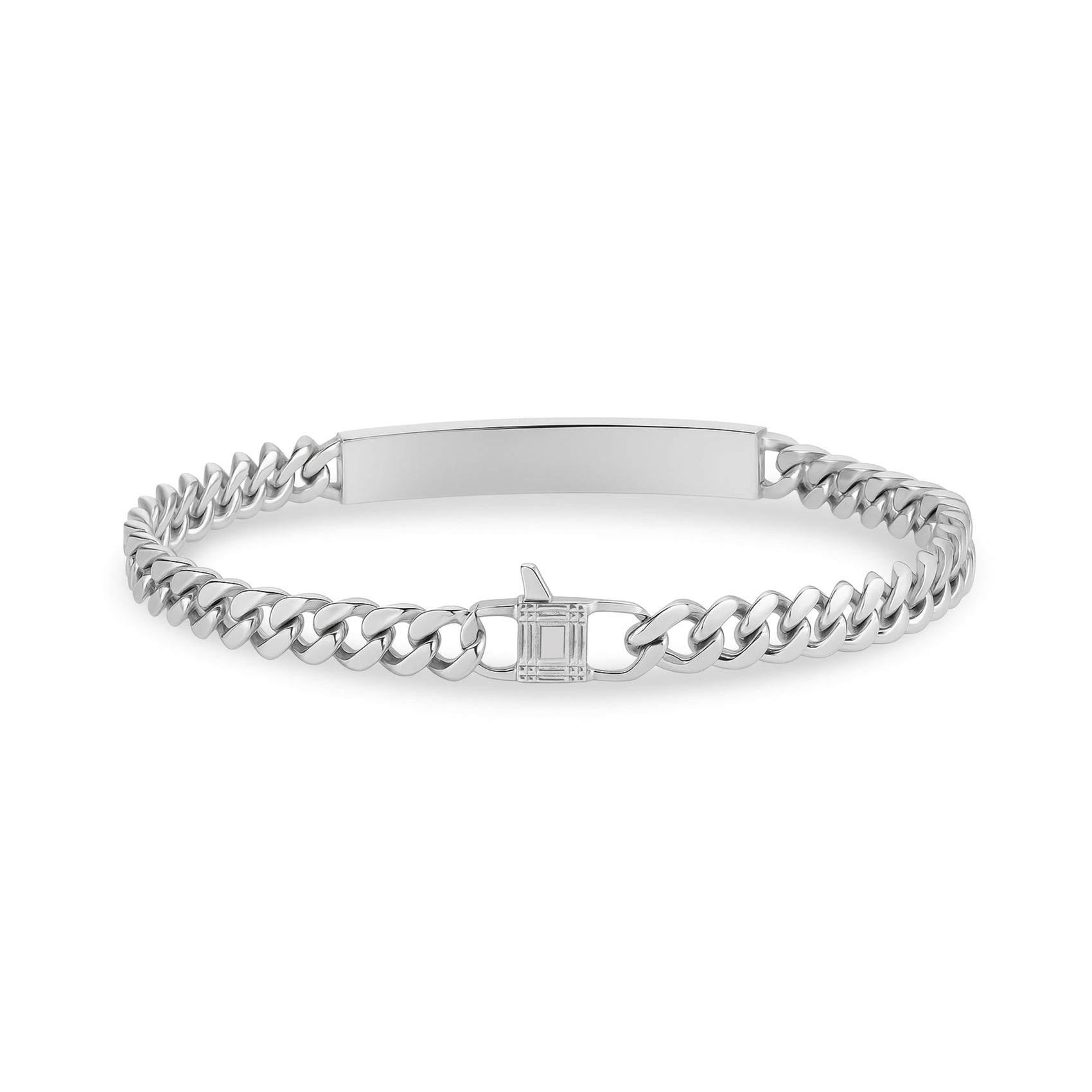5mm Sleek Cuban Link ID Bracelet - Unisex Steel Bracelet - The Steel Shop