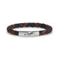 Black & Brown Leather Bracelet | 6MM - Mens Steel Leather Bracelets - The Steel Shop
