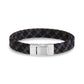 Midnight Fade Leather Bracelet - Mens Steel Leather Bracelets - The Steel Shop