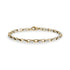 Two Tone Matte Oval Link Bracelet - Mens Steel Bracelets - The Steel Shop