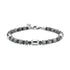 Grey labradorite and hematite beaded men&