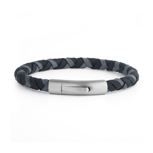 Nightfall Braided Leather Bracelet