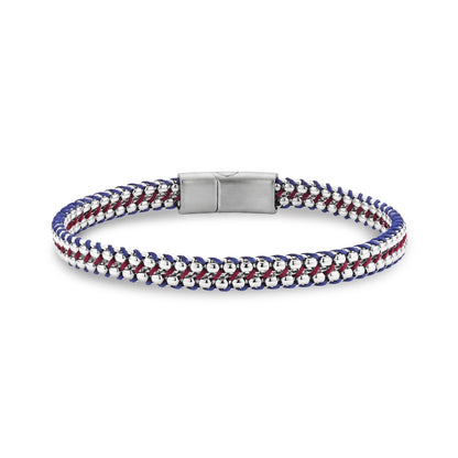 Red and Blue Tethered Bracelet