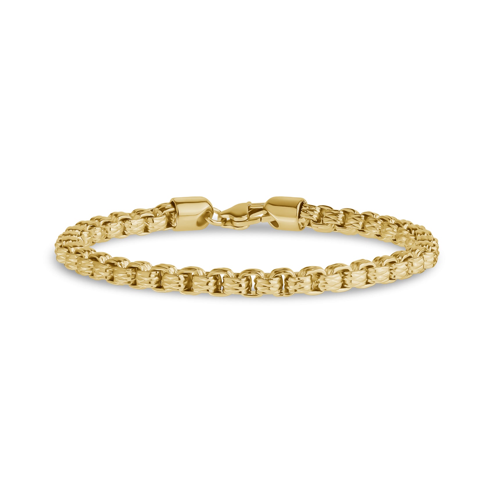Rugged Round Box Link Bracelet