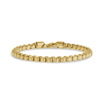 Rugged Round Box Link Bracelet