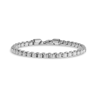 Rugged Round Box Link Bracelet