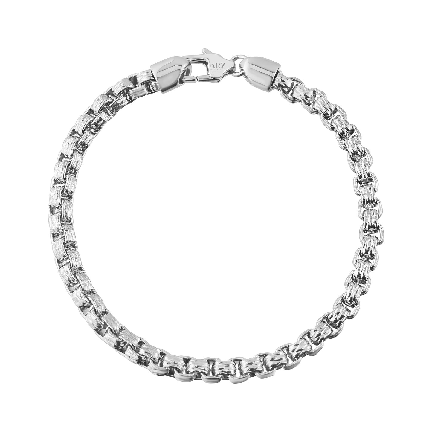 Rugged Round Box Link Bracelet