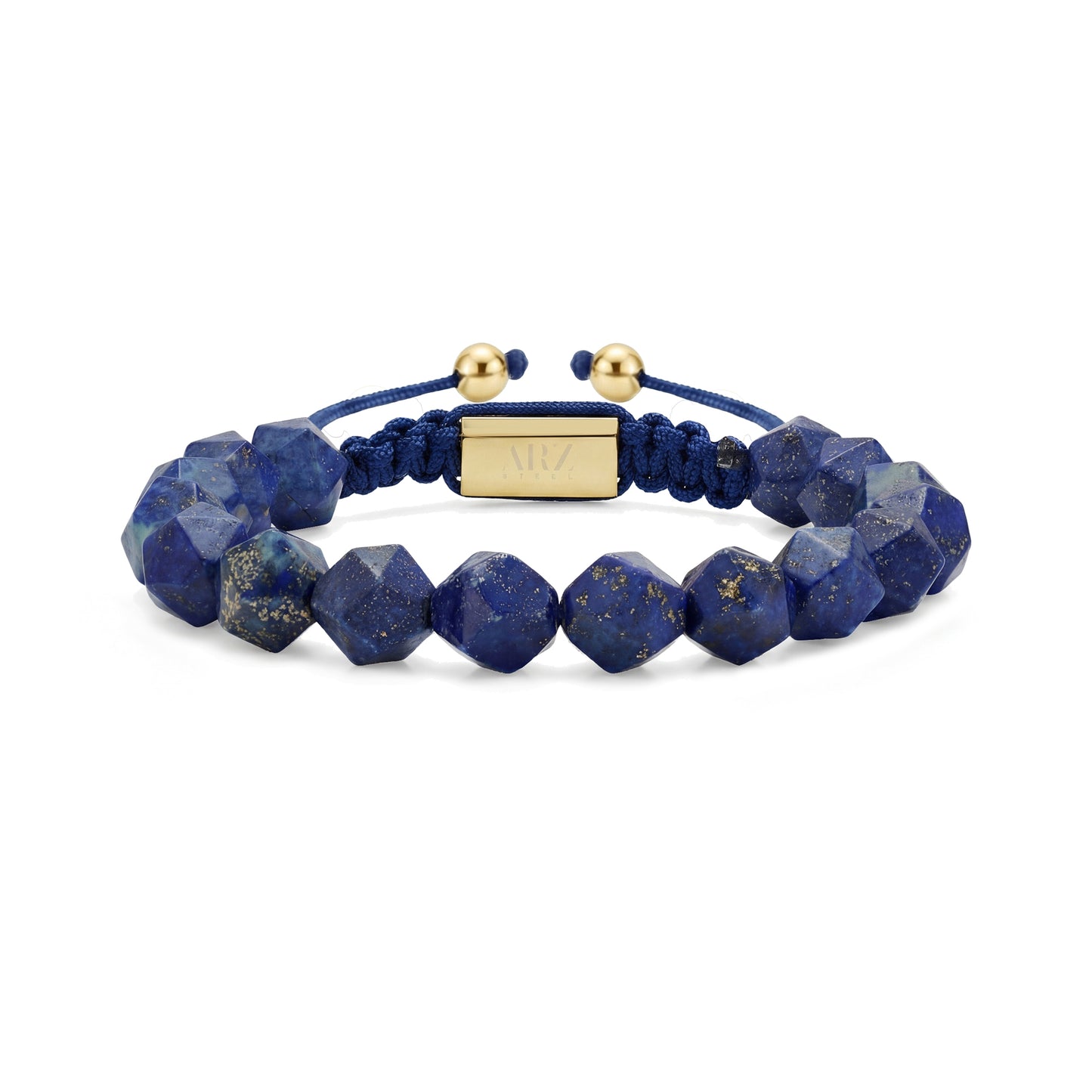 Faceted Lapis Bead Bracelet