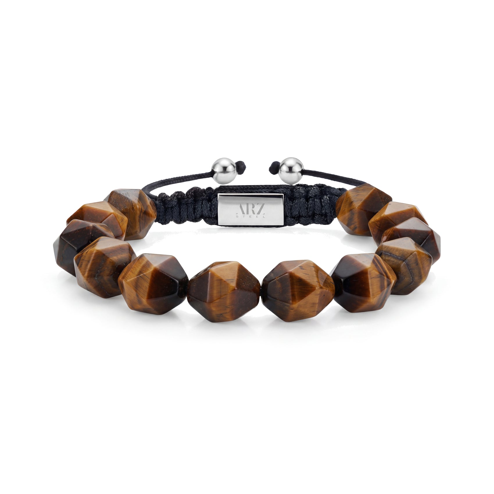 Faceted Tiger Eye Bead Bracelet