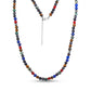 Triple Row Color Fusion Stone Bracelet