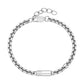 Silver box link bracelet capsule unscrewed, revealing hollow waterproof chamber for ashes or keepsakes