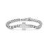 Silver cross-shaped urn bracelet with a lab diamond accent on a 4mm box link chain, cross charm conceals a hidden ash capsule