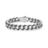 Close-up of the Cuban link bracelet&