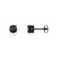 Black Stone Studs | 6.5MM - Men Earrings - The Steel Shop