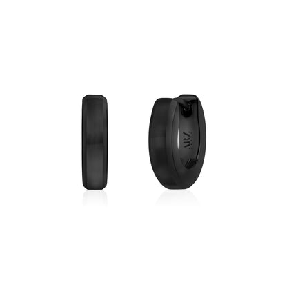 Mini Beveled Edge Huggies Earrings - Men Earrings - The Steel Shop